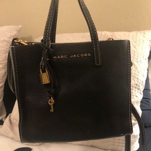 Marc Jacobs Black Mini Grind Tote / Crossbody